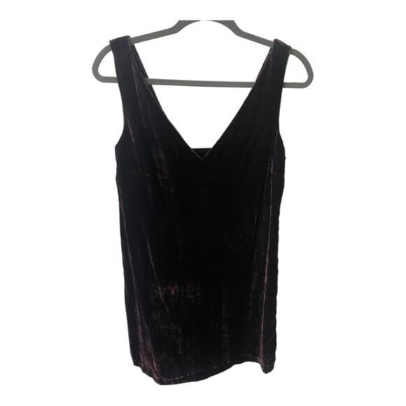 French Connection Theresa Deep Purple Velvet Top  Size 4 - Picture 9 of 11